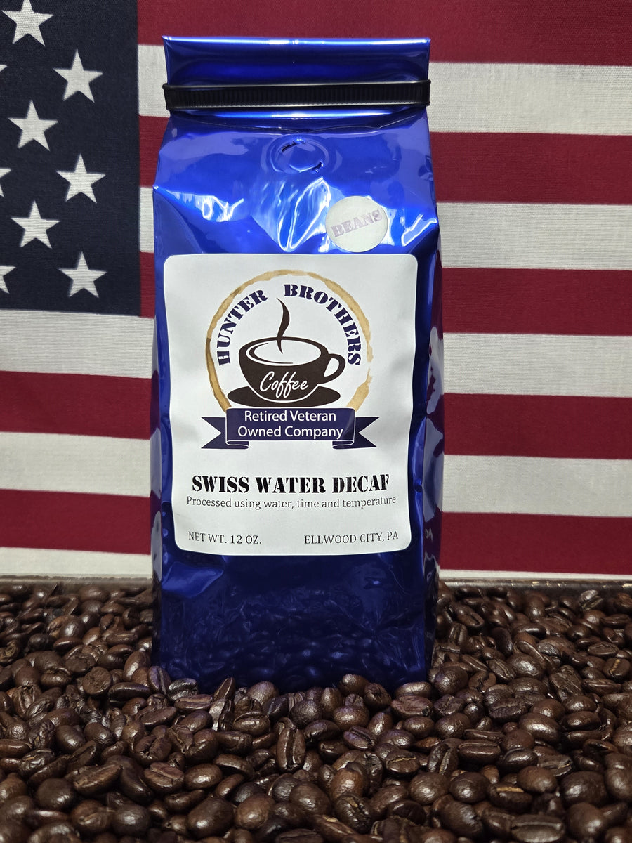 Swiss Water Decaf Ground Coffee – Hunter Brothers Coffee